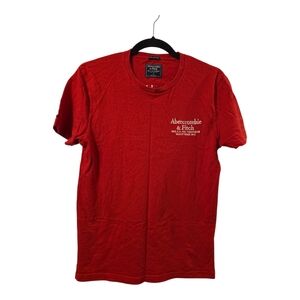 Abercrombie & Fitch Vibrant Red Short Sleeve Tee